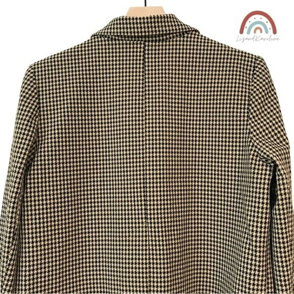 New! House of Harlow 1960 Houndstooth Notch Collar Blazer - Picture 4 of 13
